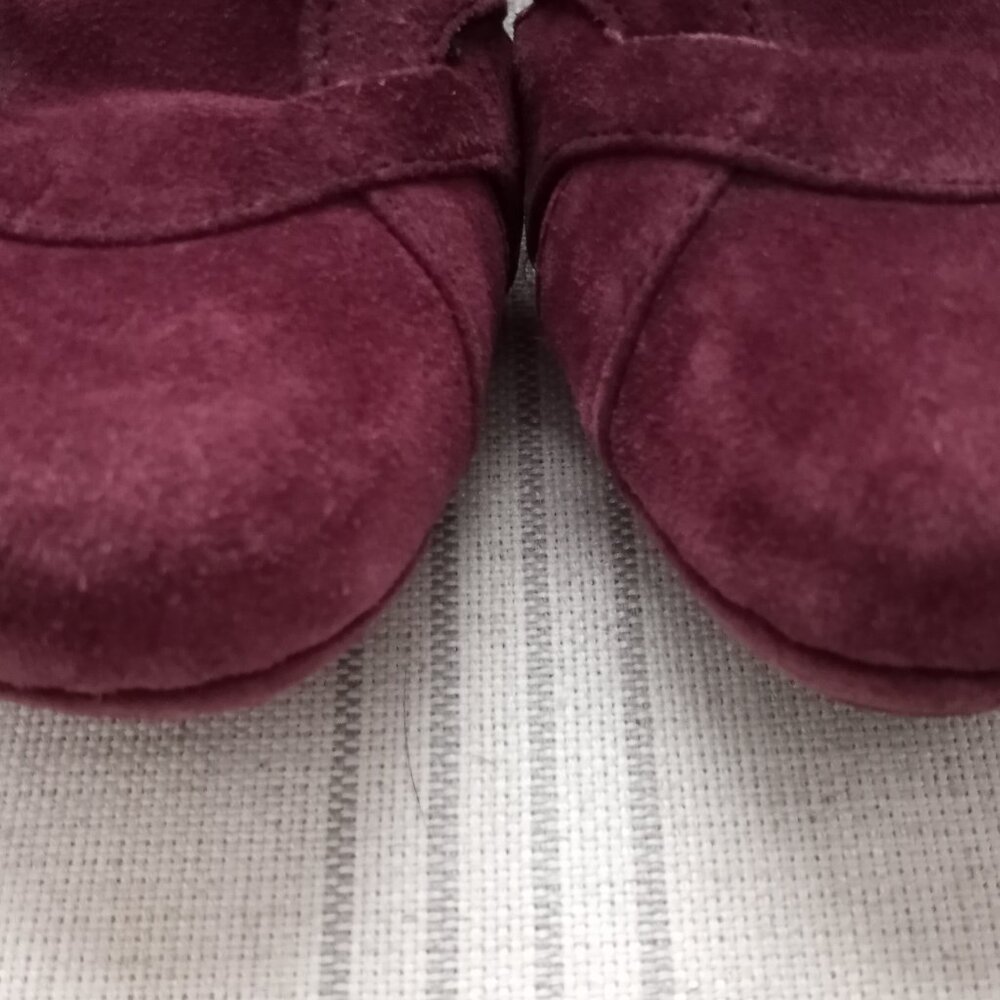 'Born Crown' Burgundy Suede T Bar Platform Size 7.5 EUC - Picture 5 of 15